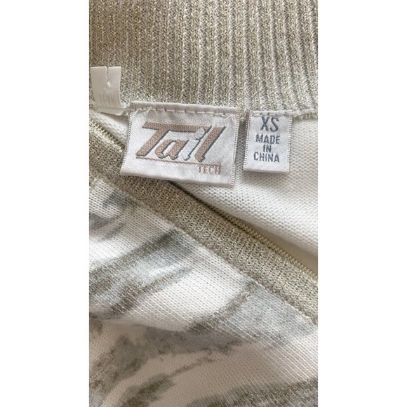 Tail Tech Beige Knit Zip Cardigan Sweater XS - Picture 7 of 9